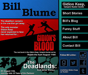 Title Page to Bill Blume's new website